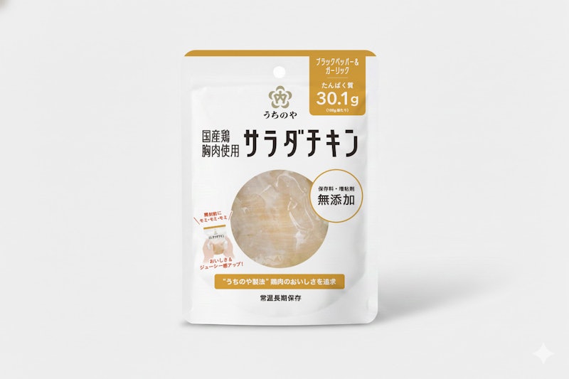 国産鶏 サラダチキン(ブラックペッパー&ガーリック) 1