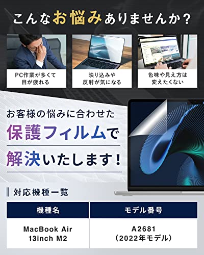 MacBook Air 13.6インチ保護フィルム 2