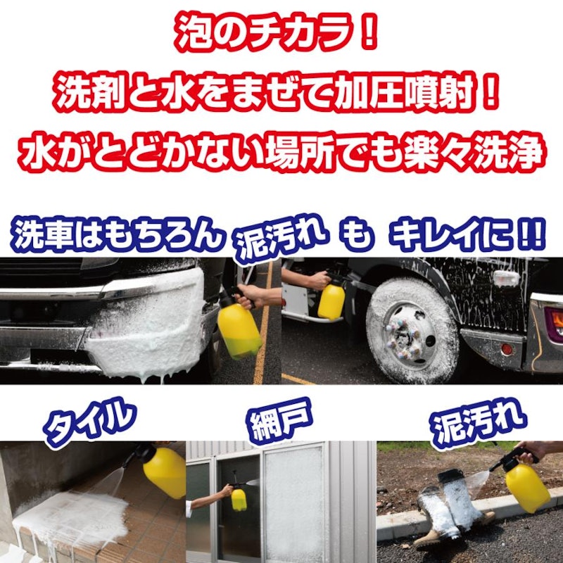 加圧式ポータブル洗浄機 5