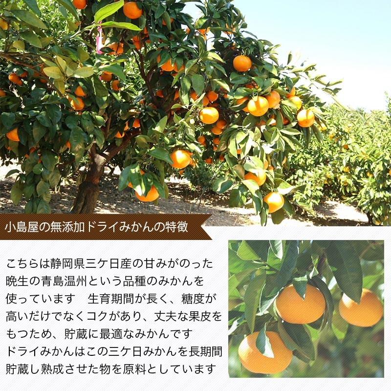 静岡産 熟成三ヶ日蜜柑 無添加ドライみかん 5