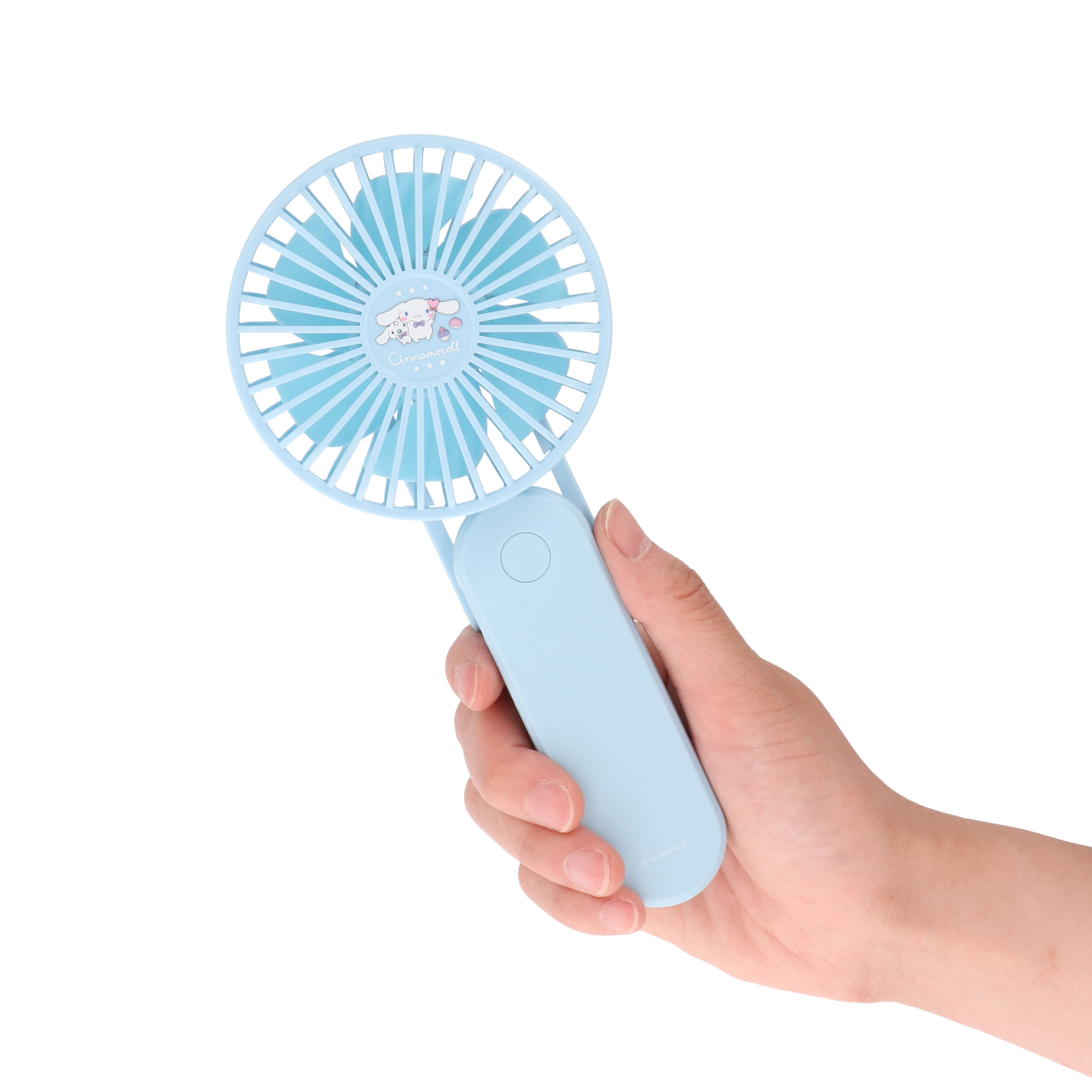 サンリオ シナモロール USB充電式2WAYハンディ扇風機をレビュー