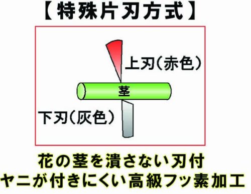 フローリストはさみ ウルトラロッソ 花鋏 4