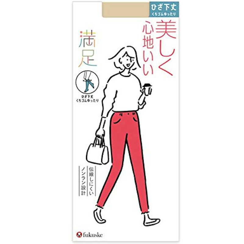 満足 ひざ下丈 ノンラン ショートストッキング 口ゴムゆったり