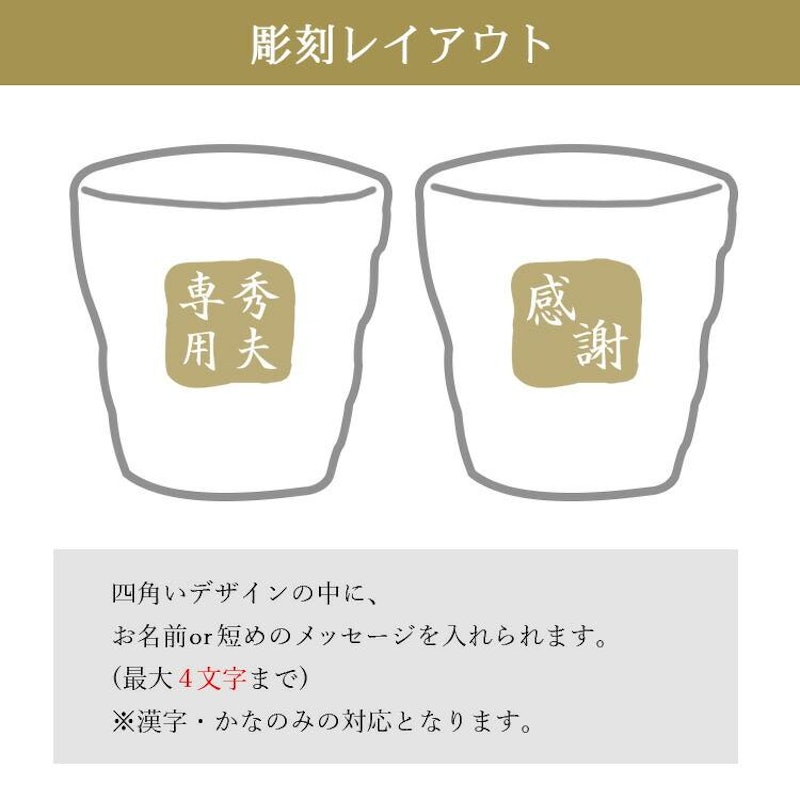二階堂 名入れ麦焼酎 ロックグラスつきギフト 7