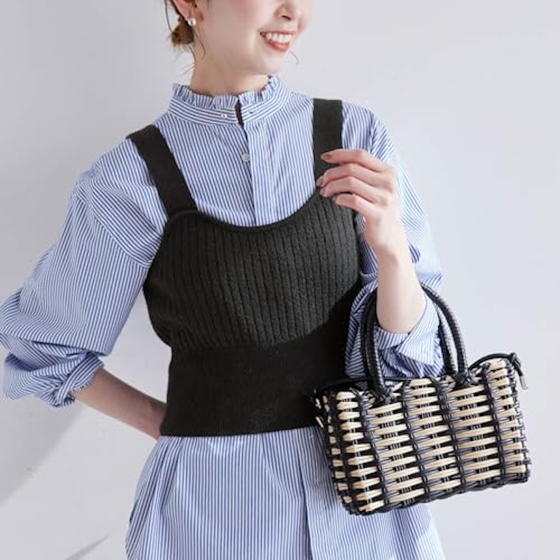 ワイドリブニットビスチェ 5