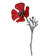 PiniceCore ケシの花ブローチ 1