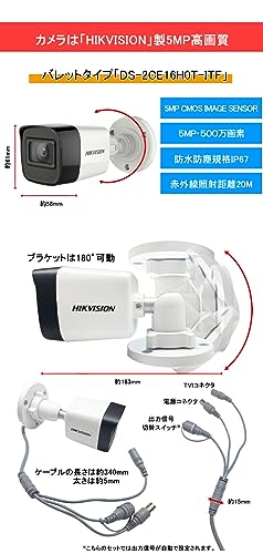 防犯カメラ録画機セット 3