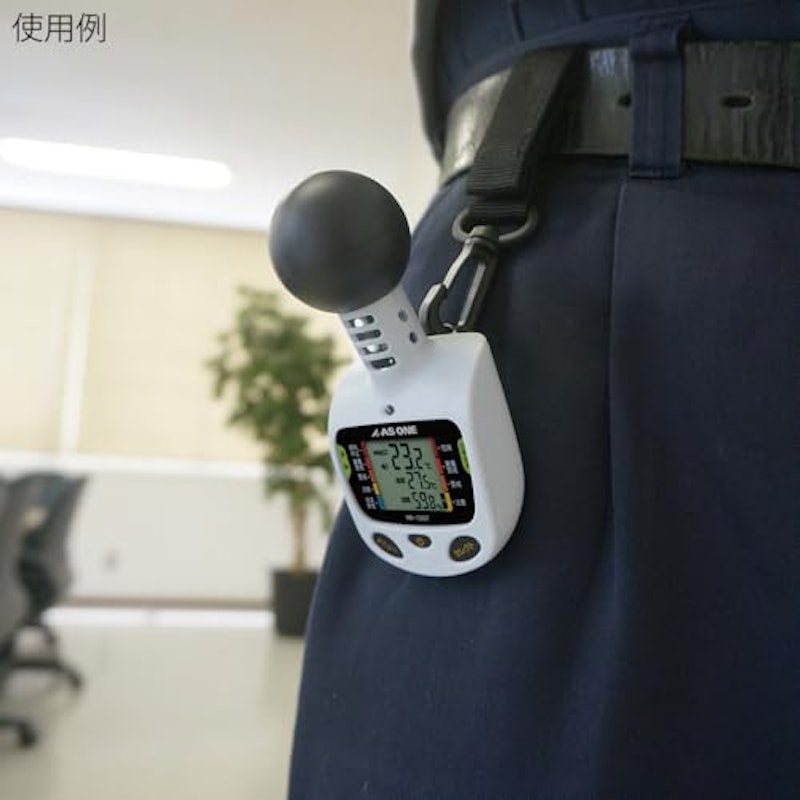黒球型携帯熱中症計 4
