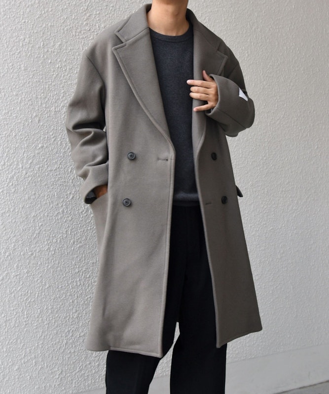 PURE WOOL MELTON ダブル チェスターコート 25AW 1