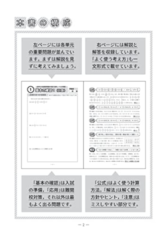 中学受験 算数のお手本 計算と文章題400問の解法・公式集 3