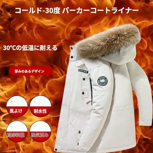 Abercrombie&Fitch ファー付きライトベージュダウンジャケット Abercrombie&Fitch（ファー ・ ダウンジャケット）のフリマ