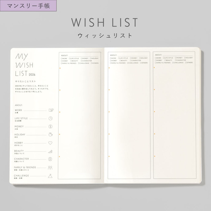 SUNNY SCHEDULE BOOK マンスリー手帳リフィル 7