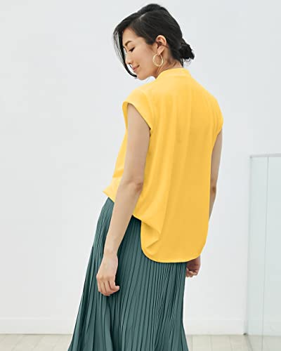  ボウタイ風 ストレッチブラウス 2