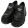 PRADA MONOLITH BRUSHED LEATHER LOAFERS 1