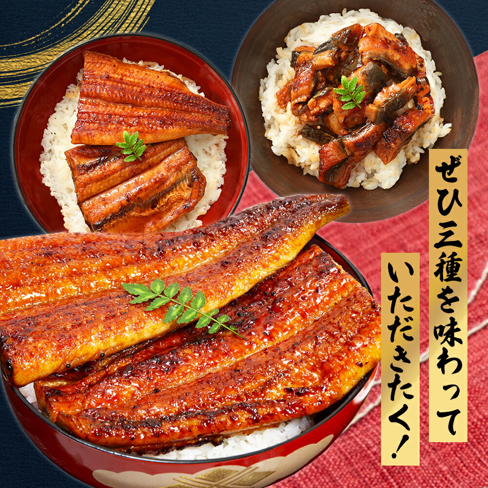 うなぎ蒲焼き 3種セット 3