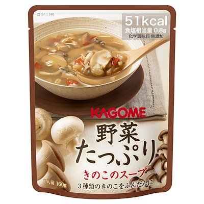 野菜たっぷりきのこのスープ 1