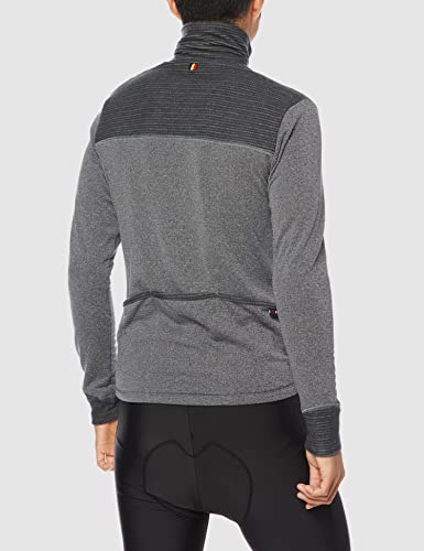 Polartec 長袖ハイネックジャージ PowerWool メランジグレー 2