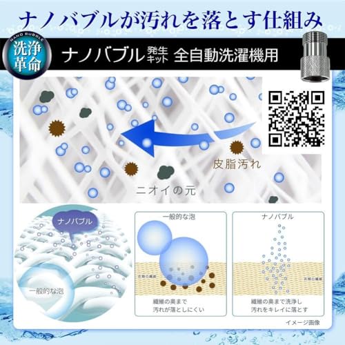 ナノバブル発生キット 全自動洗濯機用 3