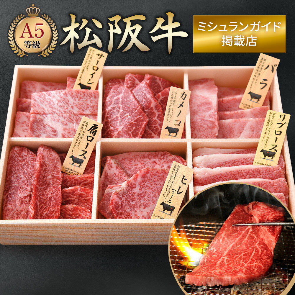  松阪牛 厳選部位6点 焼肉セット 500g 1