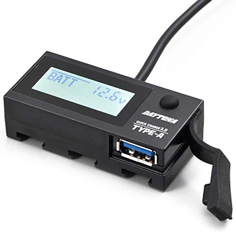 デジタル電圧計&USB電源 Type-A 「e +CHARGER」 1