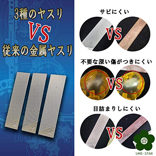 ヤスリ3種類セット 6
