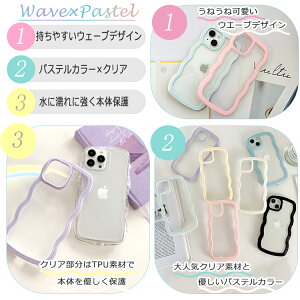 波ウェーブ クリア iPhoneケース 2