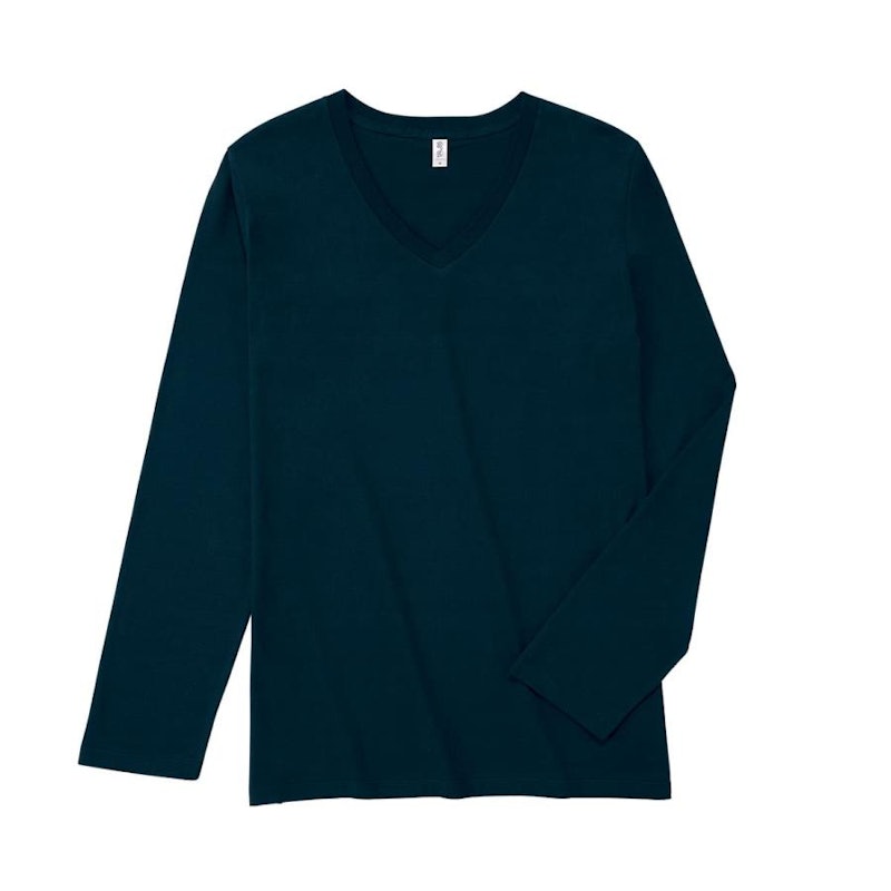 TRUSS スリムフィット Vネック ロングスリーブTシャツ 2