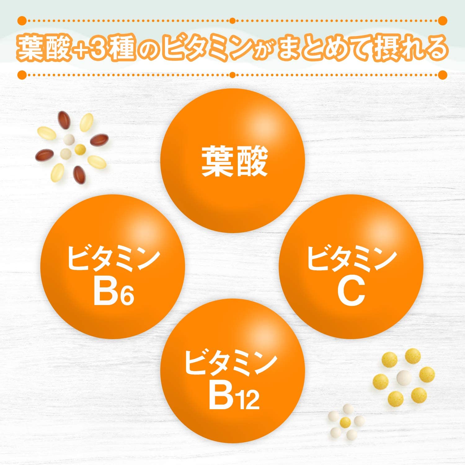 ヘム鉄×葉酸+ビタミンB6・B12・C 4