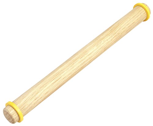 均等にのばせるリング付きめん棒 1