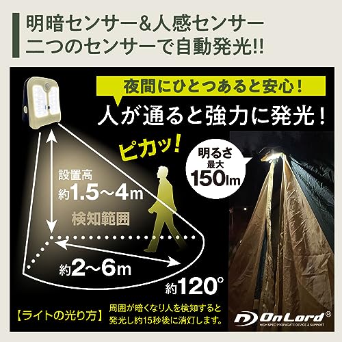 ソーラー発電式・センサーライト クリッパActive 5