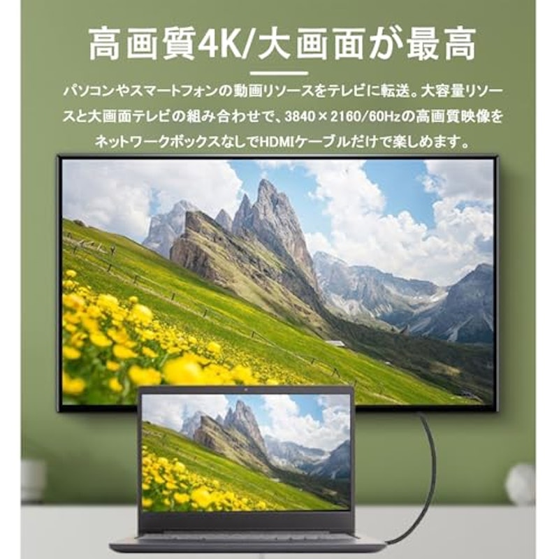Mini HDMI to HDMIケーブル 3