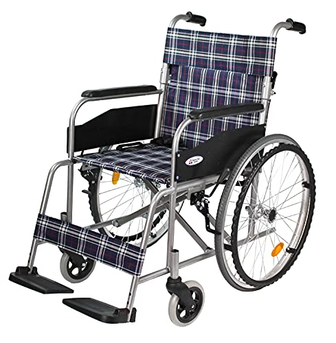 自走式 スチール製 折りたたみ車椅子 1