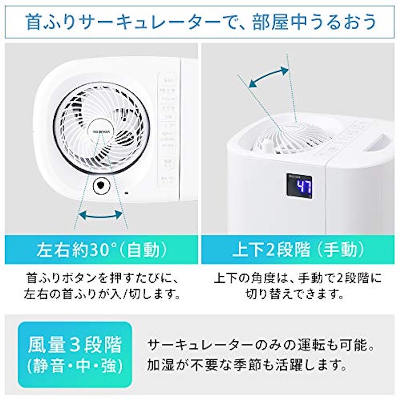 サーキュレーター加湿器 6