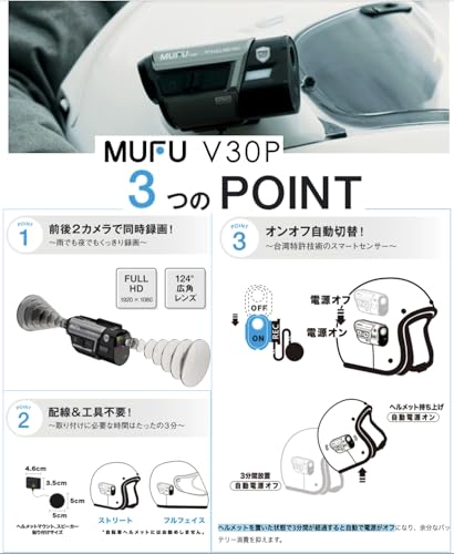 バイク用ドライブレコーダー 3