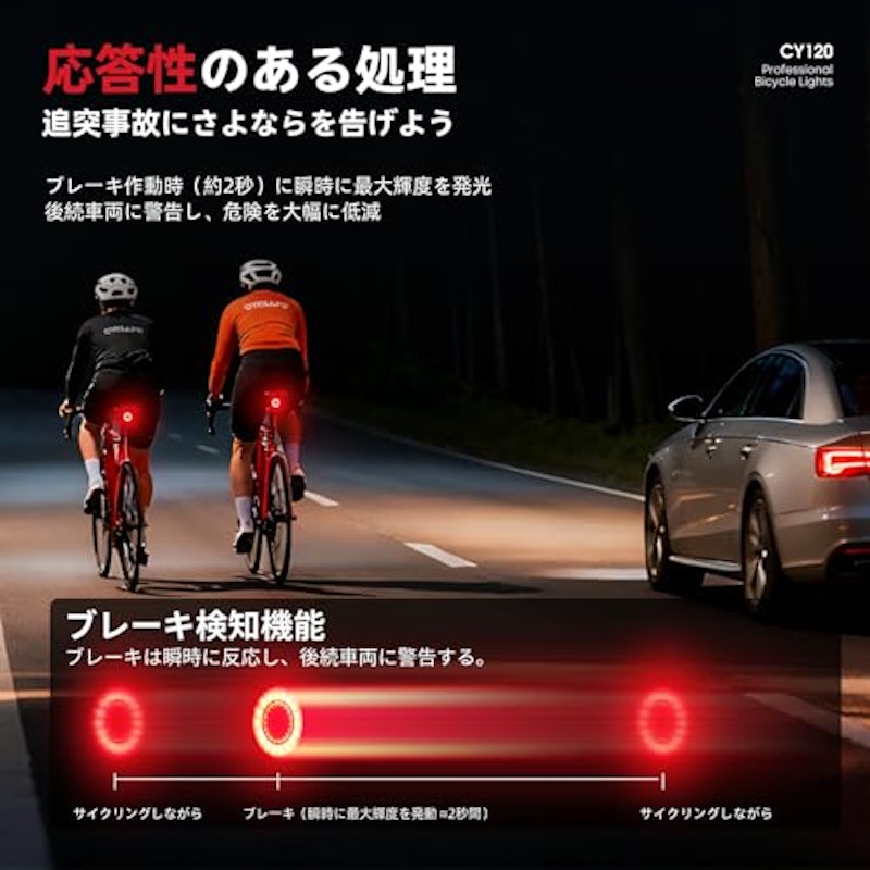 自転車テールライト リアライト 3