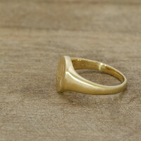 K18 Initial Signet Ring 4