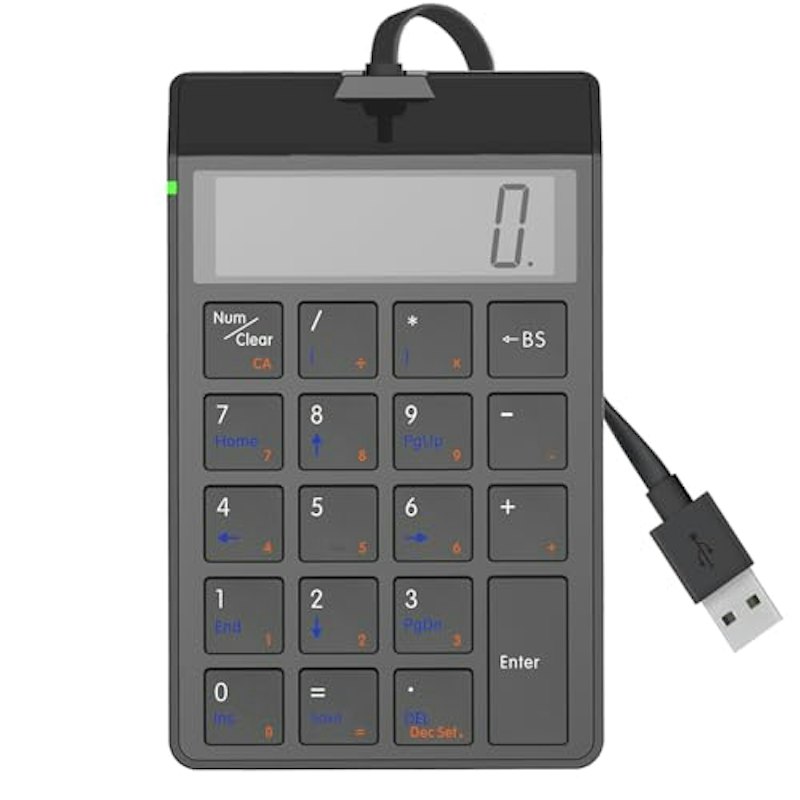 有線テンキー付き電卓 1
