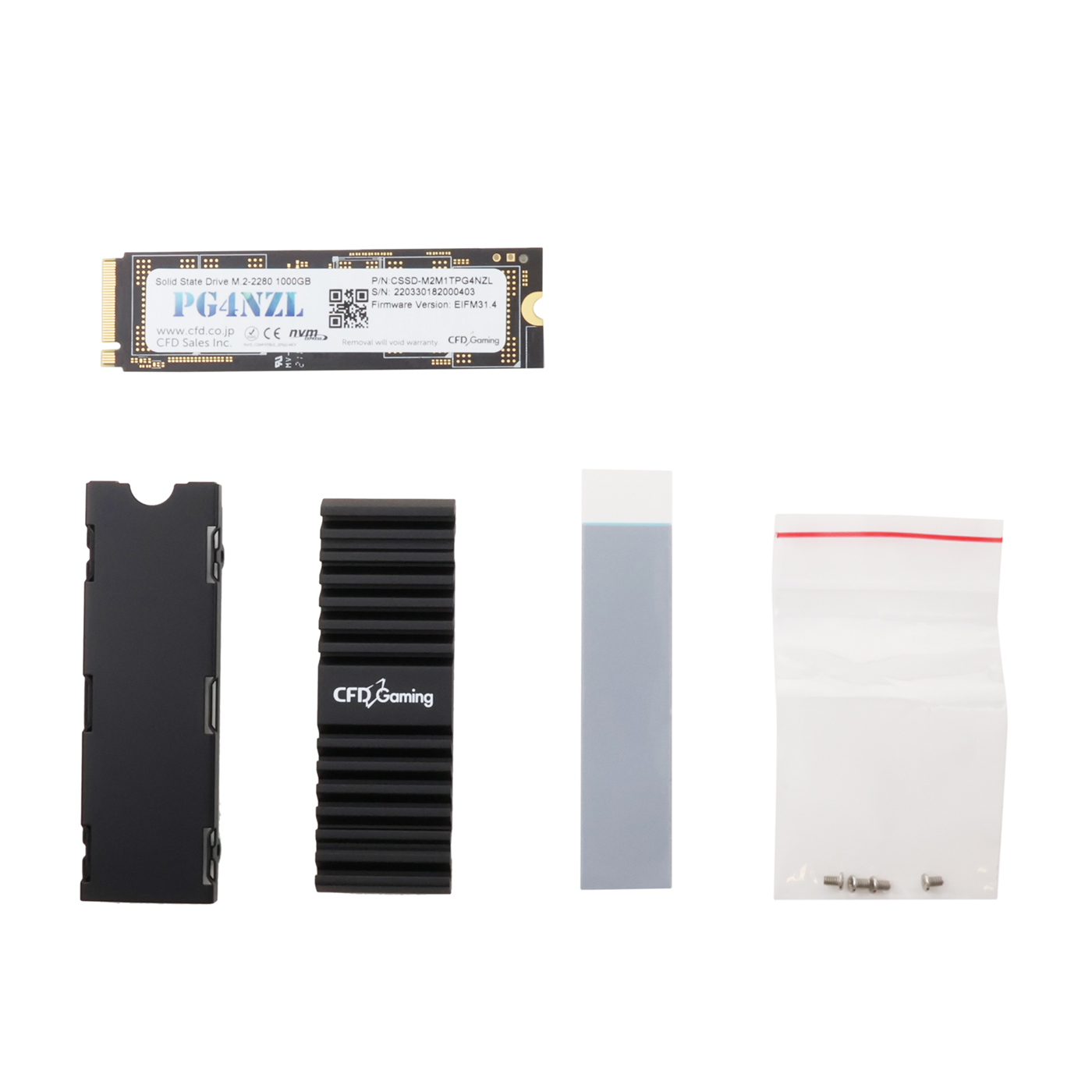 PG4VNZ シリーズ M.2接続 SSD 4