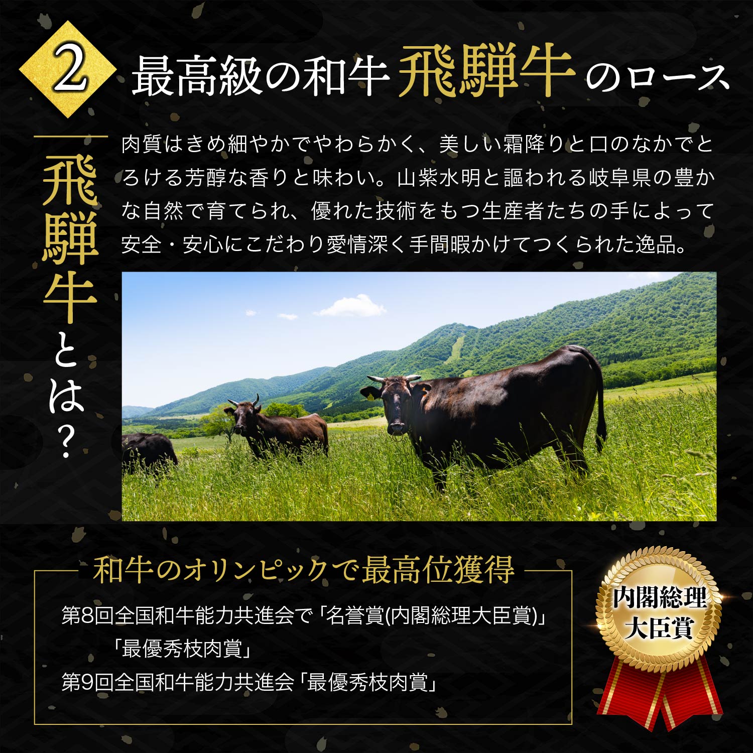  飛騨牛 霜降りロース　すき焼き/しゃぶしゃぶ 5