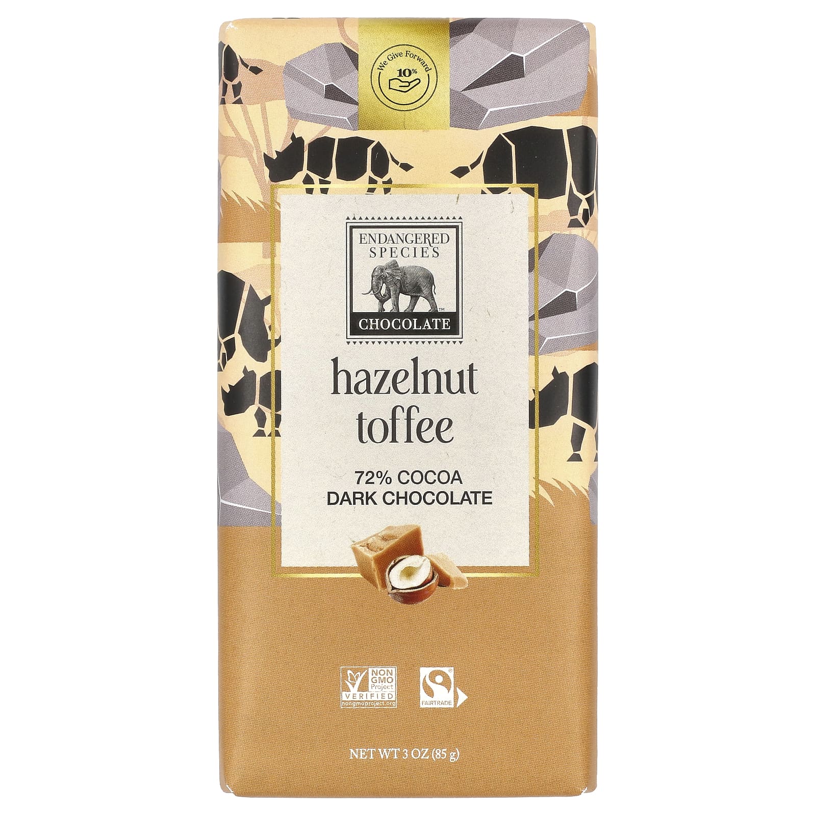 hazelnut toffee + 72% dark chocolate 1