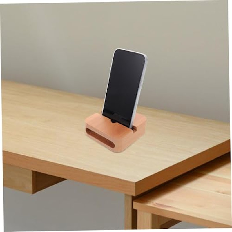 木製スマホスタンド スピーカー付 5