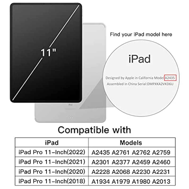 JETech Case for iPad Pro 11 Inch 2