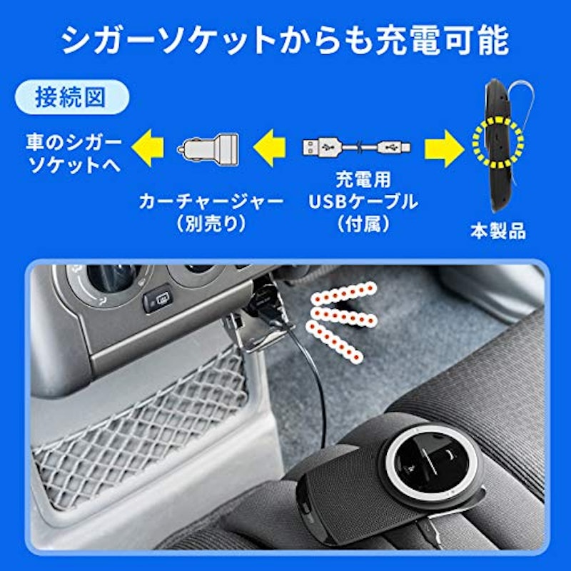 車載Bluetoothスピーカーフォン 9