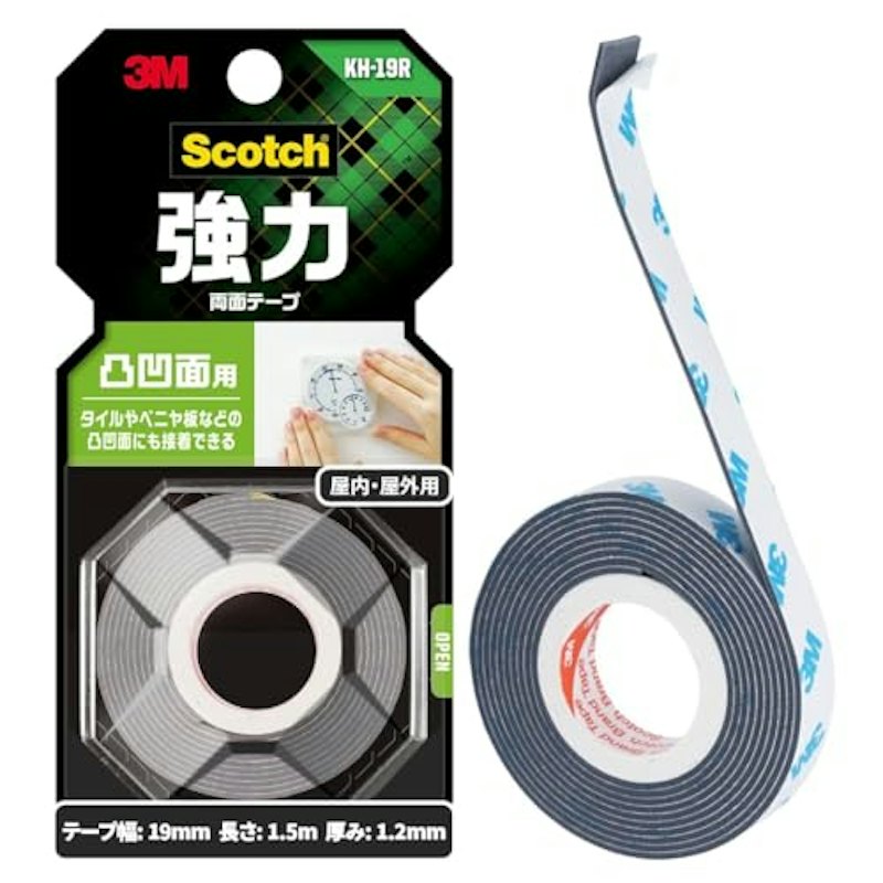 強力両面テープ 凸凹面用 1