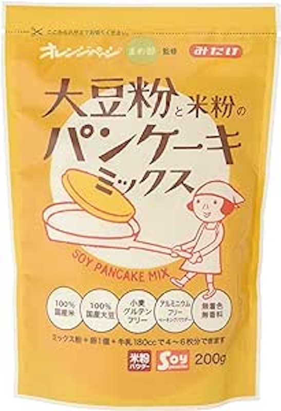 大豆粉と米粉のパンケーキミックス 1