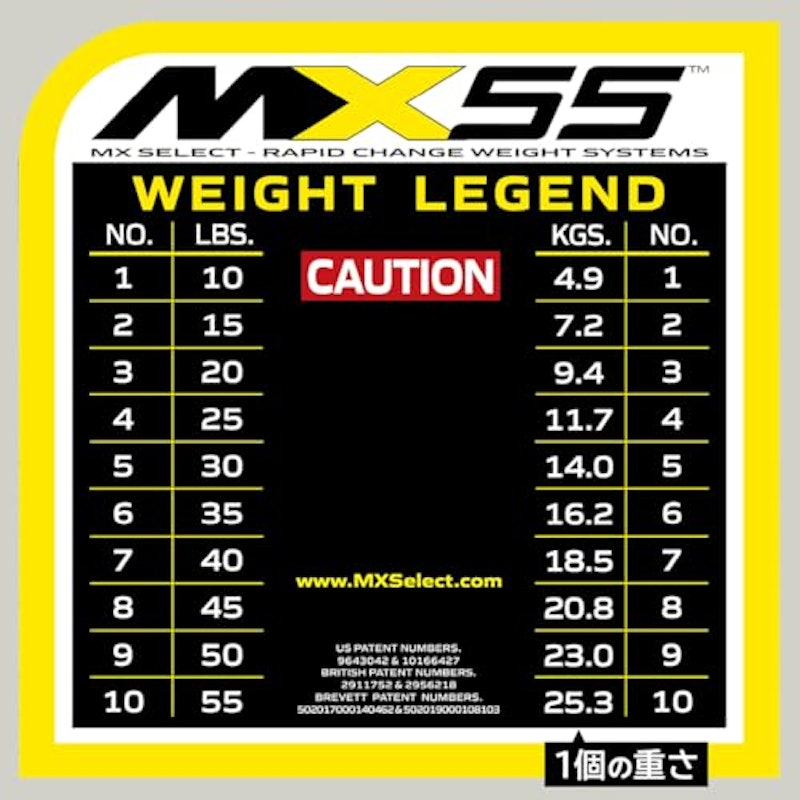MX SELECT 可変式ダンベル MX55 8