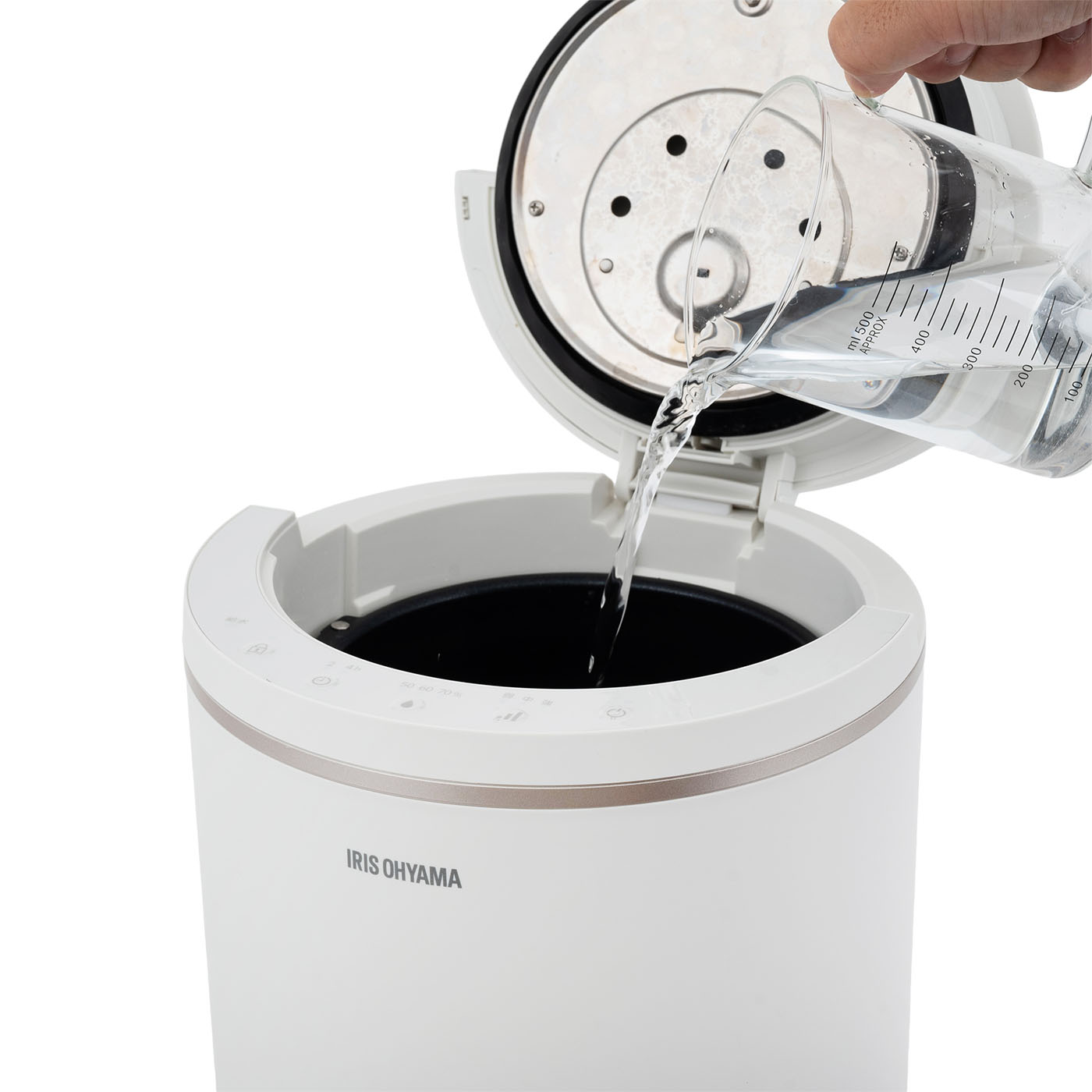 新品未使用】アイリスオーヤマ スチーム加湿器 AZHM-MH60-B ブラック