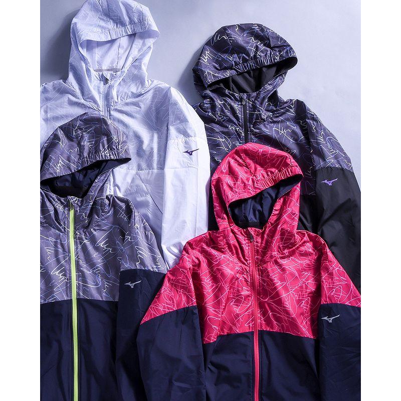 サイクルベスト ウインドブレーカー 春夏 防風 反射(パープル