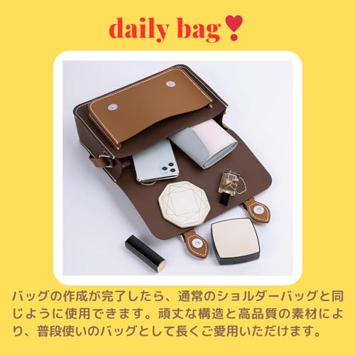 レザークラフト サッチェル ショルダーバッグ 4