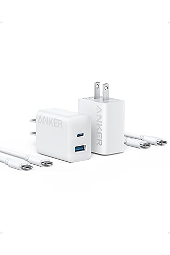 Charger 20W 2-Port with USB-C & USB-C ケーブル 2個セット 1